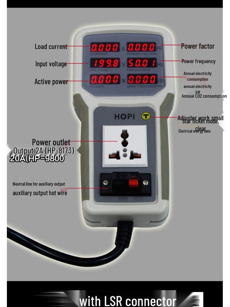Macro HP9800 Energy Power Meter & LED Lamp Tester