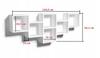 Wall Hanging Shelf, Bookcase - Alize White
