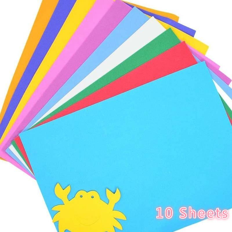 New Creative DIY Handmade Color Paper 10 Thick Multi-color Sponge EVA Children's Handmade Foam Paper Home Supplies