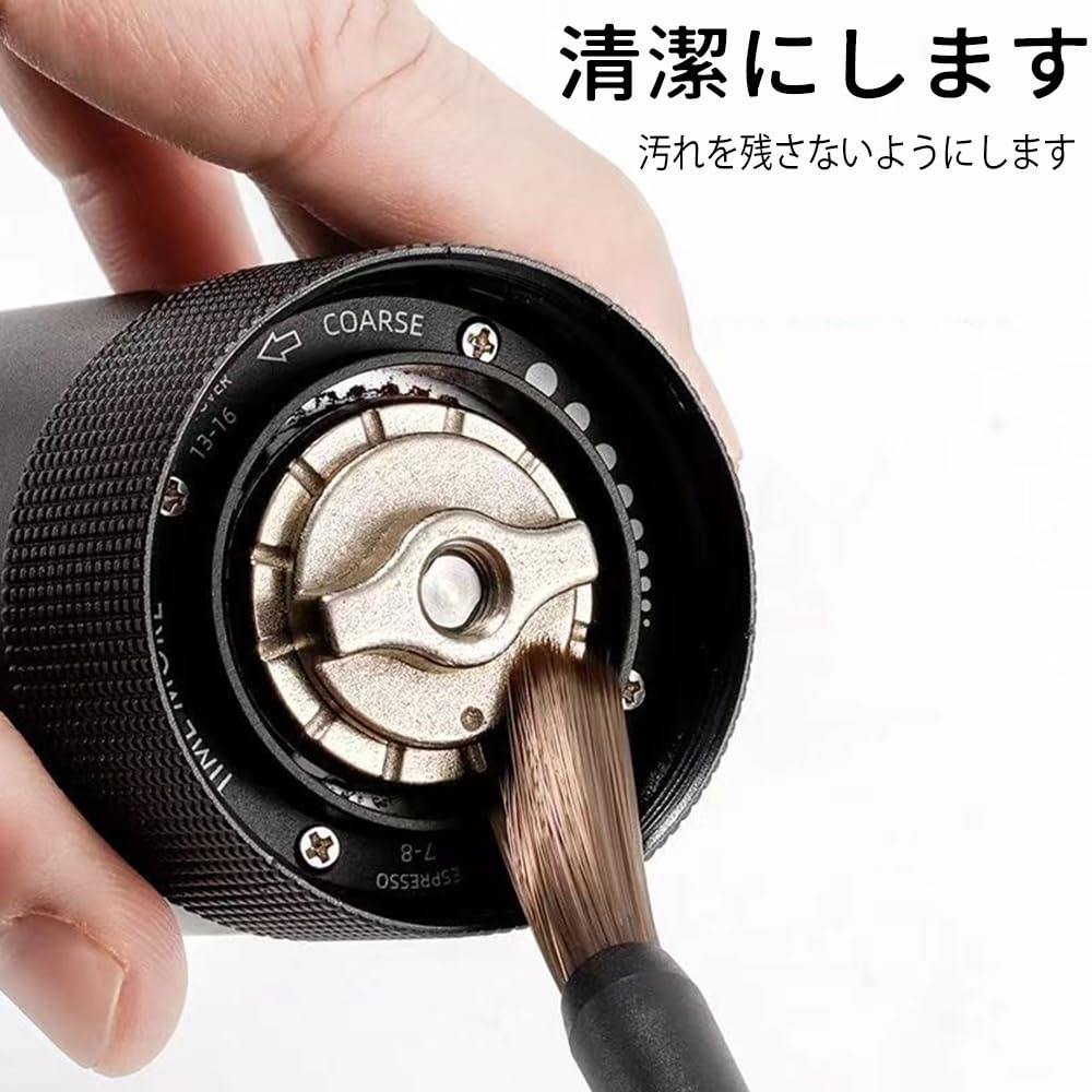 Coffee Mill Brush Set of 2, Coffee Brush, Mill Brush, Cleaning Brush for Coffee Grinder, Synthetic Bristles, Easy to Clean, Convenient Cleaning Tool