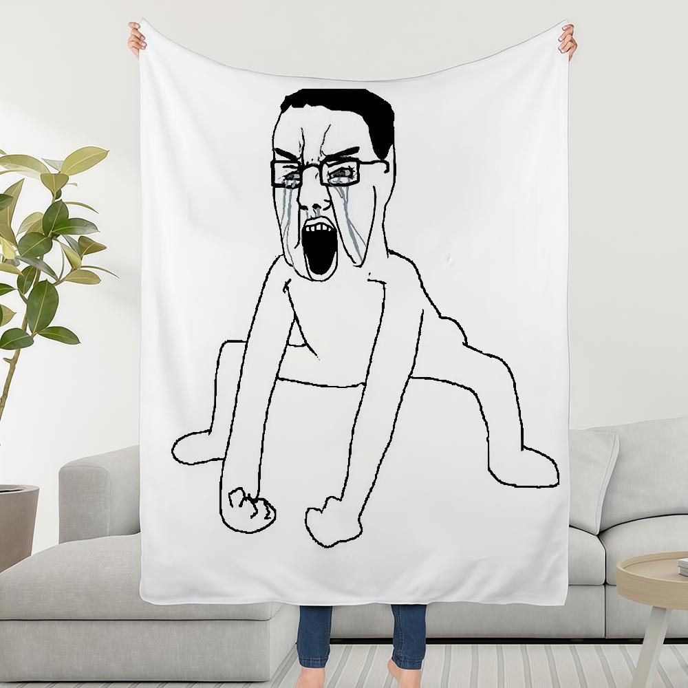 Blanket Throw Super C-Chudjak Cosy Plush Funny Living Room Sofa Couch Childish Birthday P-Poljak Gifts