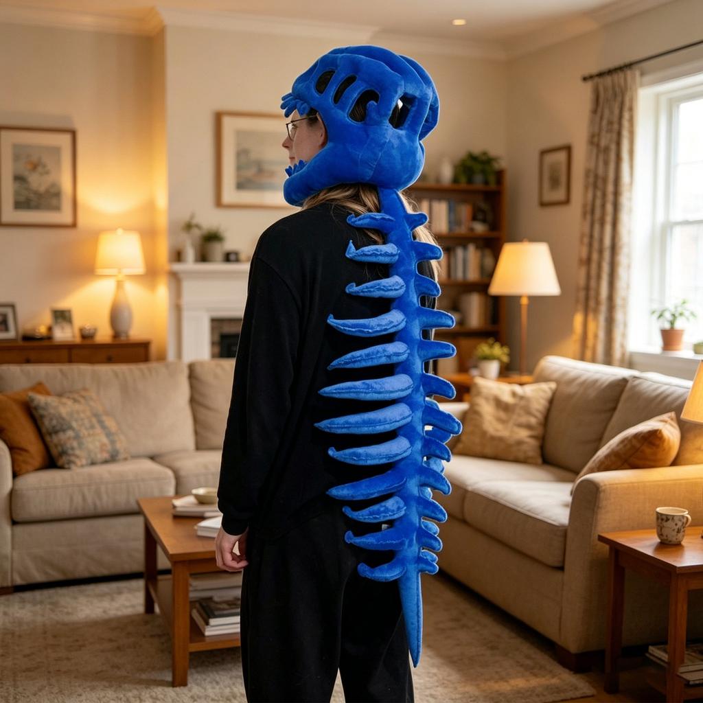 Dinosaur Skeleton Costume Set Halloween Dinosaur Themed Cosplay Props 3D Dino-Saur Skeleton Design