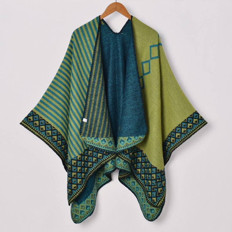 

Новый женский шарф осень и зима полосатый маленький ромб милая накидка защита от солнца женская теплая шаль 130*150CM