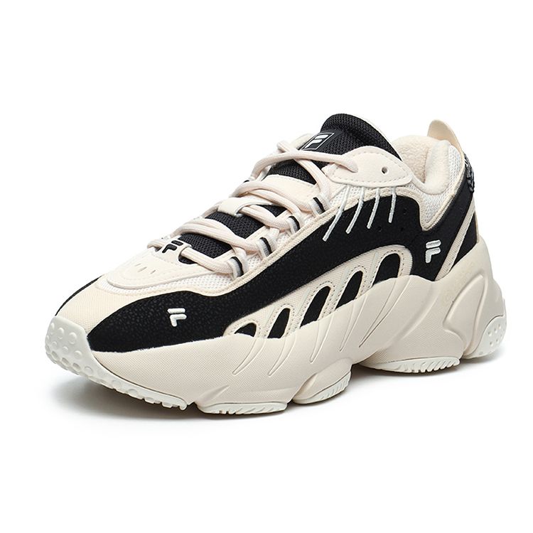FILA ADE Synthetic Leather Fabric Comfortable Low-Top Dad Shoes Women sneaker Land-Red F12W141120FDB