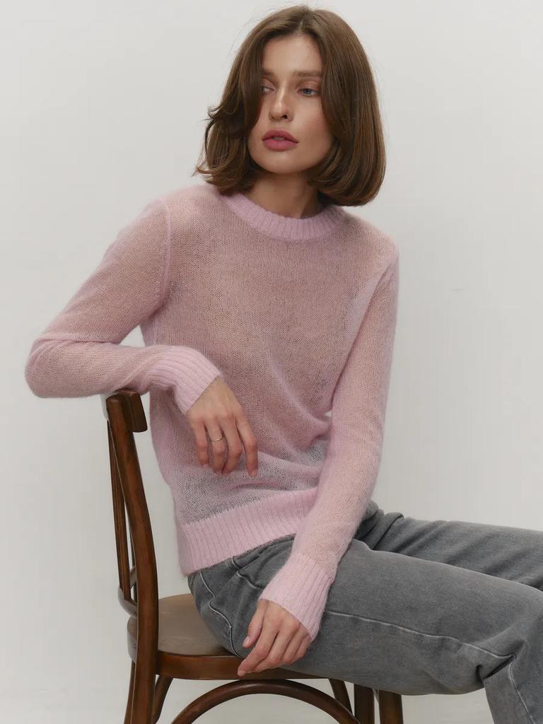 New Spring/Summer Lightweight Knit Cardigan for Women, Mesh View Basic Sweater, Colorful