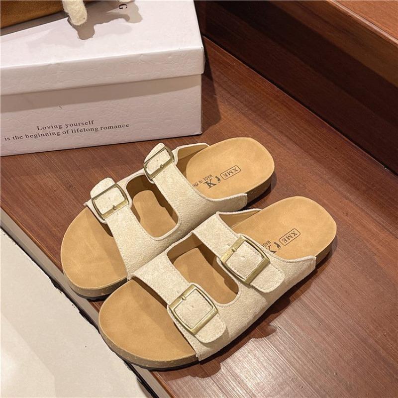 Daily Casual Summer New Thick-soled Outer Wear Cool Slippers Lazy Word Beach Slippers Women