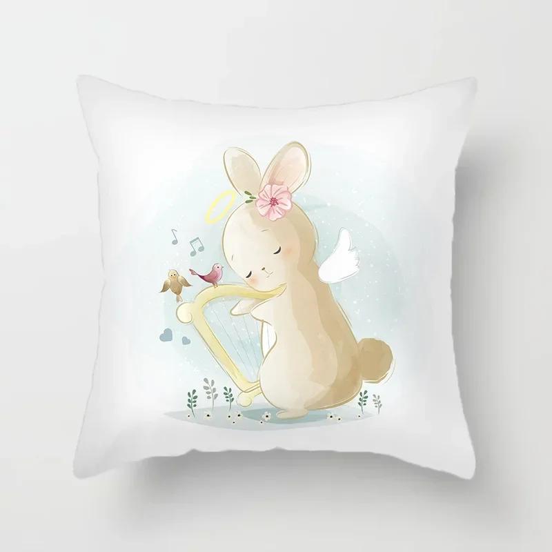 Tierdruck Kissenbezug Cartoonmuster Dekokissen Wohnzimmer Sofa Dekor Zuhause Stuhl Auto Schlafzimmer Dekorative Kissenhülle