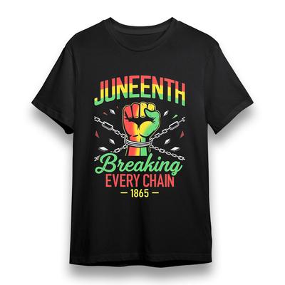 T-shirt pour femmes avec graphique de la liberté Juneteenth Unisexe 100% coton Grande taille