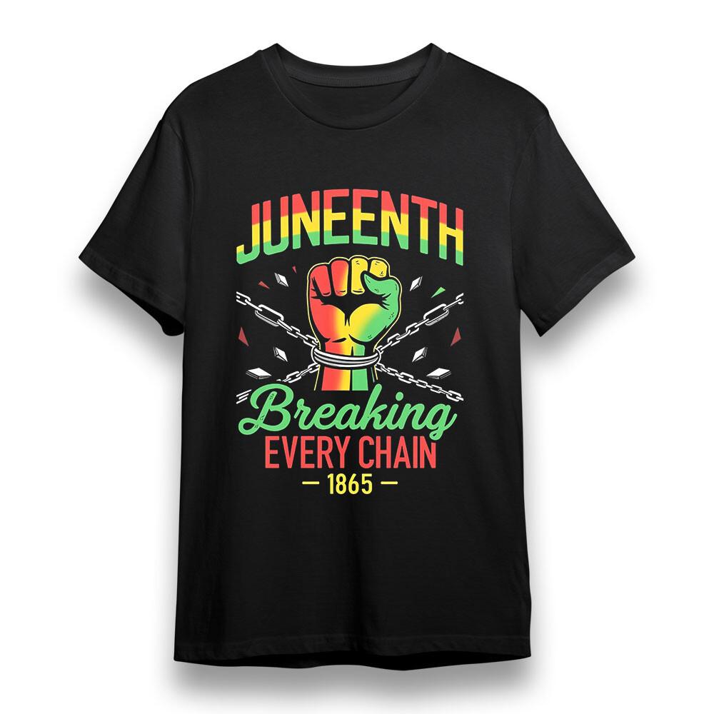 

Women s T-shirt With Juneteenth Freedom Graphic Unisex 100% Cotton Plus Size Tee M