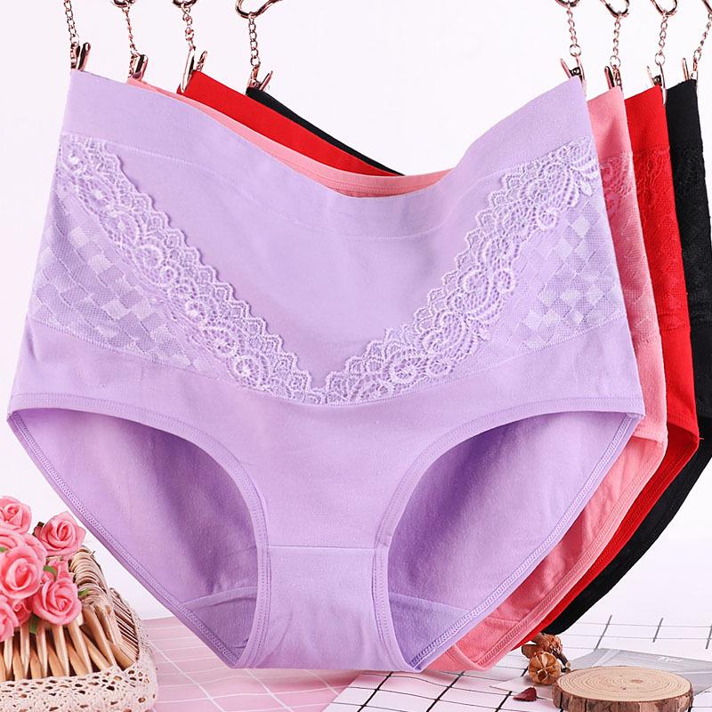910 High Waist Cotton Panties for Middle-Aged Women - Plus Size, Extra Large Shorts