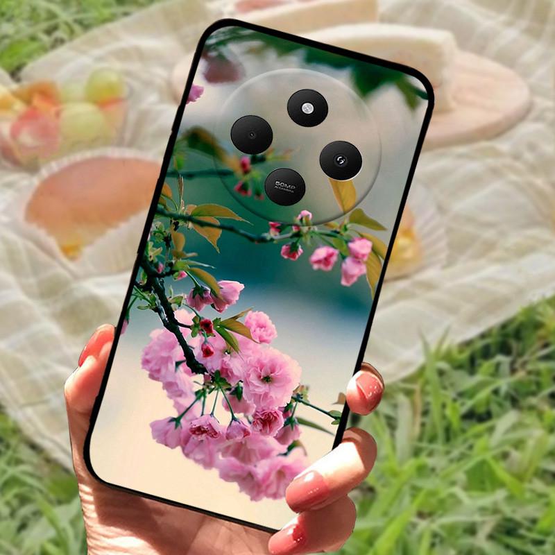 Pouzdro pro Xiaomi POCO C75 4G Redmi 14R 5G Redmi A3 Pro 4G Redmi A4 5G Pouzdra Měkký nárazník Nárazuvzdorné Ochranný Kryt Černá Taška na Telefon