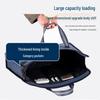 Oxford Cloth Business Briefcase: Large Zippered File & Computer Storage Bag