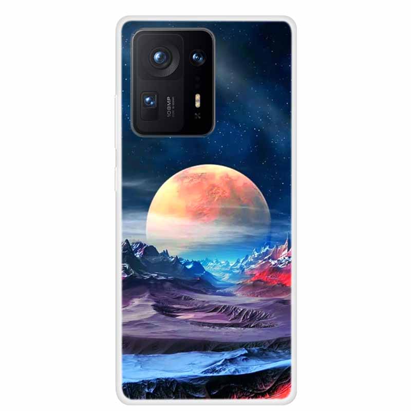 For Xiaomi Mix 4 Case Luxury Soft Silicone Back Cover Phone Case For Xiaomi Mi Mix4 Coque TPU Cartoon 2106118C Fashion Funda