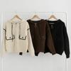 New ArrivalS Open Run Women S Color Block Stripe Long Sleeve Hoodie Zip Knit Two