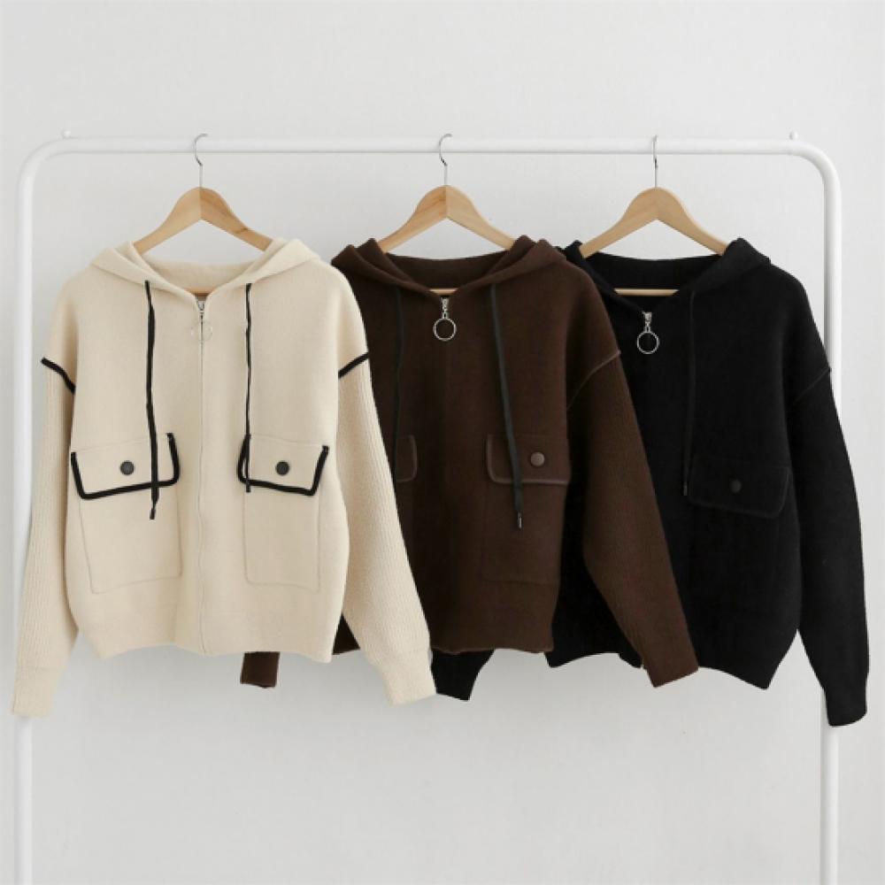 New ArrivalS Open Run Women S Color Block Stripe Long Sleeve Hoodie Zip Knit Two