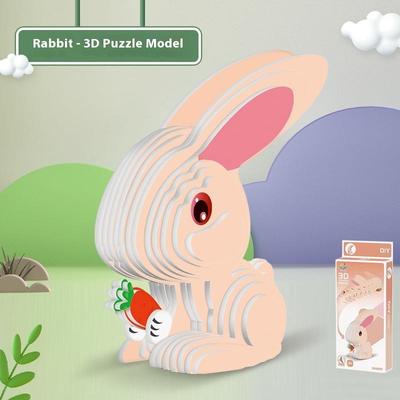 1 Set Kids Educational Montessori Toys Funny Diy Manual Assembly Three-Dimensional Model Animal 3D Paper Puzzle Toy For Boy Girl
