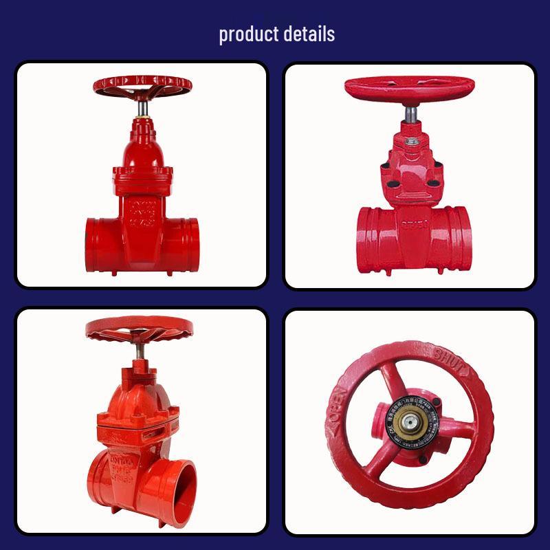 Z85X-16Q Fire-Resistant Non-Rising Stem Soft Seal Grooved Gate Valve
