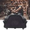 Washable Motorcycle Air Filter with Pleated Mesh and Rubber Frame, Reusable Direct Fit Intake Filter for YZF-R6 2010-2018 Routine Upkeep and Garage