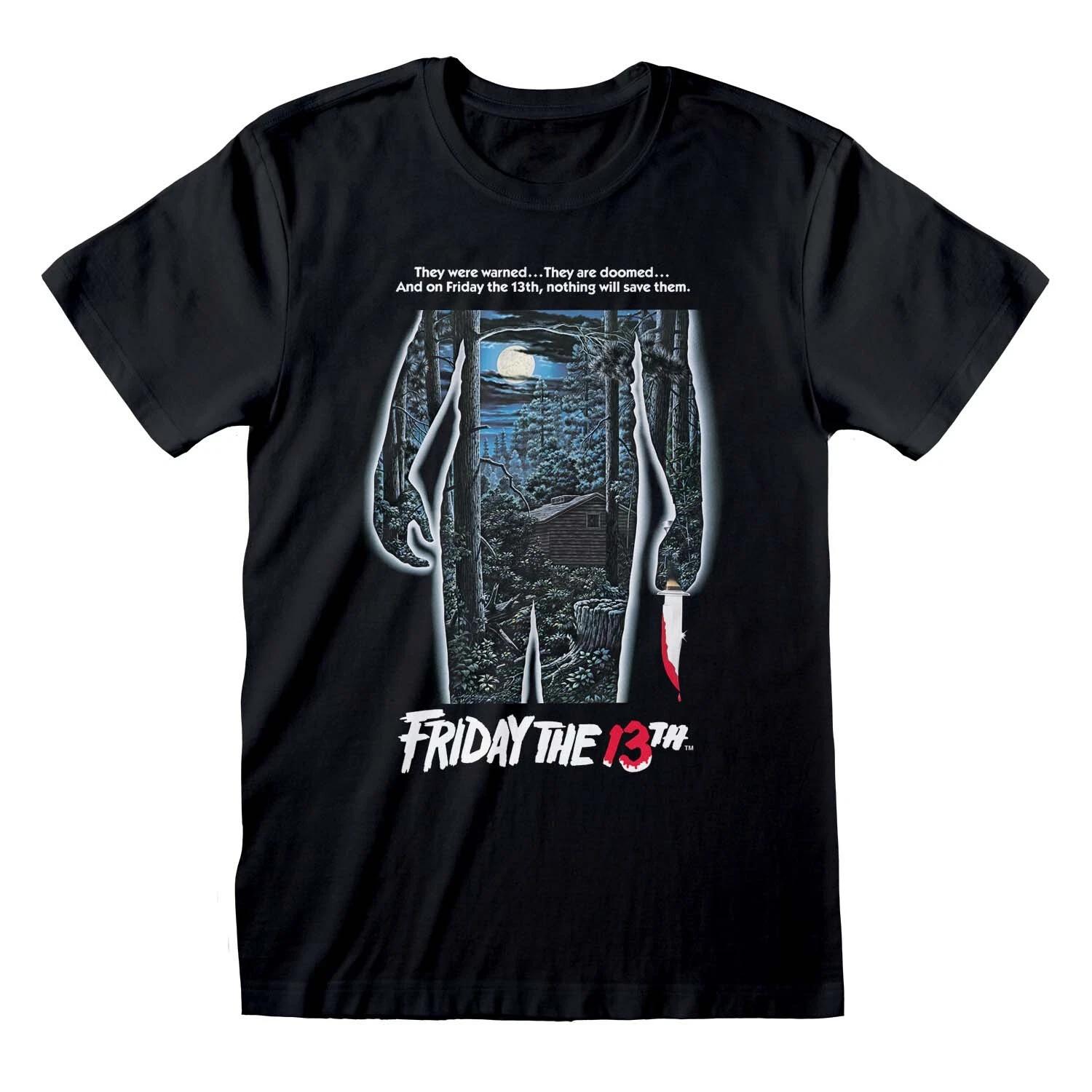 

Friday The 13th Poster Official Merchandise 100% Cotton T-shirt Mens Tees Top M/L/XL/2XL NEW- S