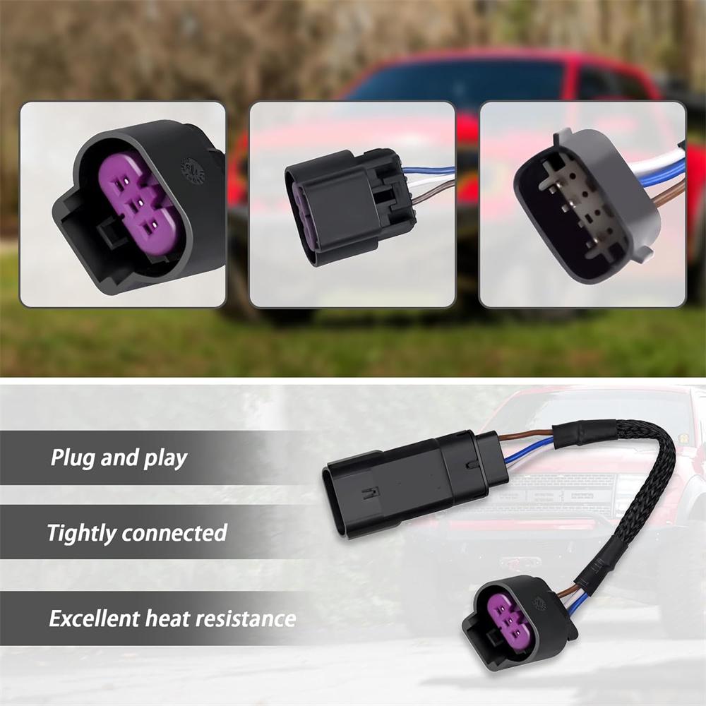 2pcs HID To LED Headlight Adapter Cable For Ford F-150 2009-2014