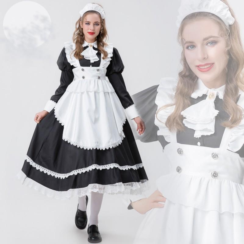 Halloween Cosplay Cute Maid Dress Anime Waitress Stage Performance Costume Women