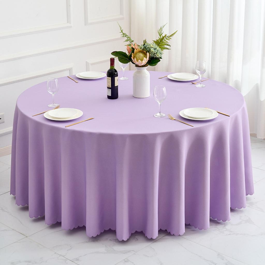 Round Polyester Tablecloth Wedding Table Cover Indoor Outdoor Table Cloths Washable Circle Table Cloth Decoration For Home, Dining, Kitchen, Garden