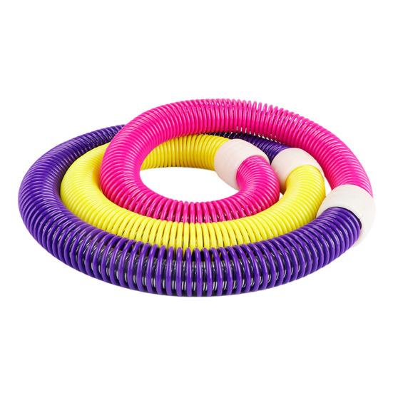 Cerchio Hula Hoop Morbido Ponderato con Molla Amico della Vita Pieghevole per Fitness Portatile Palestra Domestica Uomini Donne Adulti Corpo Vita Dimagrante Attrezzatura per Esercizio
