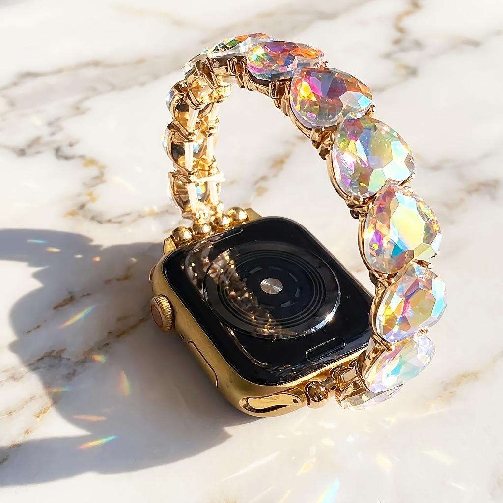 Cinturino Smartwatch Cuore di Cristallo Diamante per Apple e Samsung (38-49mm, 20/22mm)