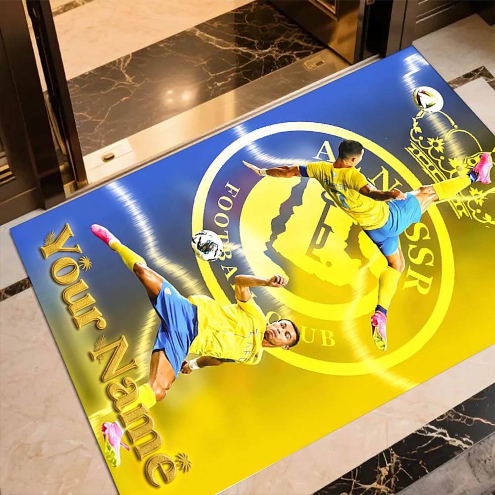 Cristiano Ronaldo (120) Customizable Name Floor Rug Office Rug Design for Decorate room Bedrooms Dining Room Study room Antislip Carpet