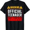Boys and Girls - You Are 13 - Sign Warning Offical Teenager T-Shirt