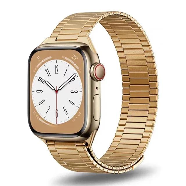 Luxury Magnetic Strap for Apple Watch 11 10 9 8 Band Ultra 3 2 49mm 46 44 45mm Titanium Color Bracelet for iWatch 7 se 6 40 41mm