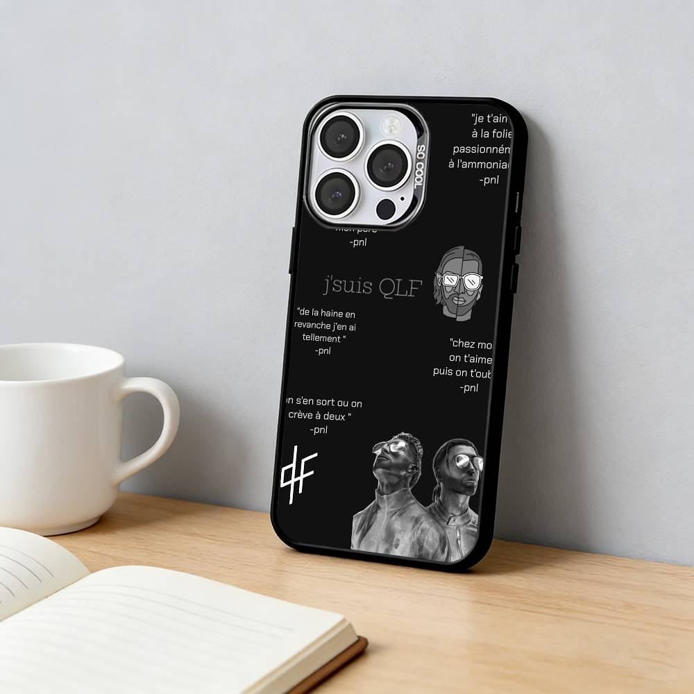 

PNL QLF Rapper Singer Phone Case For iPhone 17,16,15,14,13,12,11 Plus,Pro Max,XS,Colorful Silver Phone case Funda Cover iPhone16plus