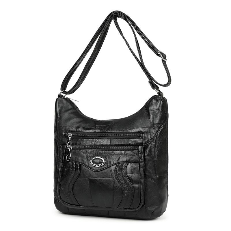 Middle-aged Mom's Casual and Fashionable Small Square Bag, Large-capacity Single-shoulder Crossbody Small Square Bag