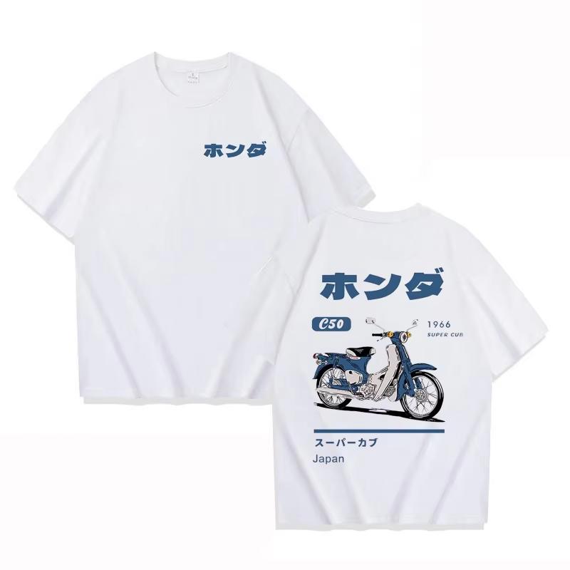 2026 Hot Sale Fashion Loose T-Shirt Retro Summer Cartoon Anime Car Print Unisex Short Sleeve Round Neck Couple s Tee Youth T Shirts Oversized Tee 4XL