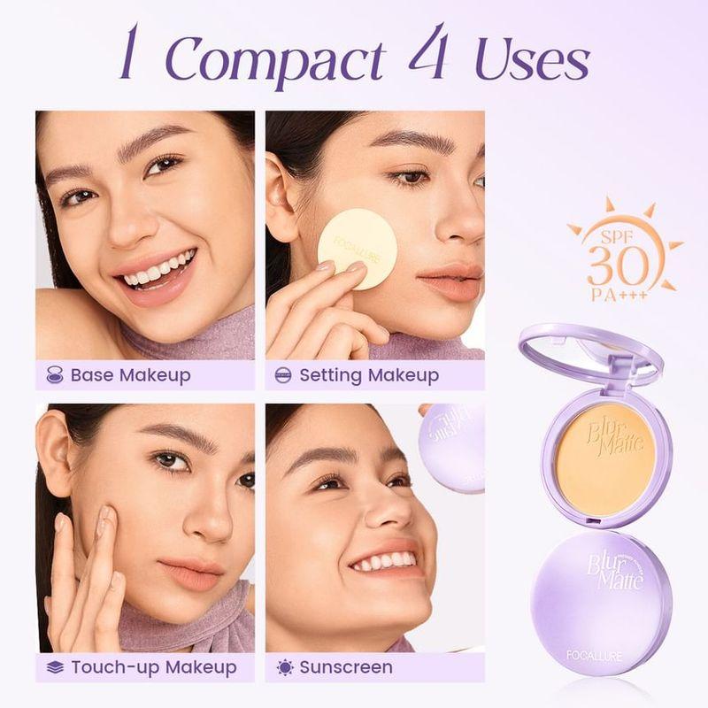 FOCALLURE - Blur Matte Pressed Powder - 3 Colors