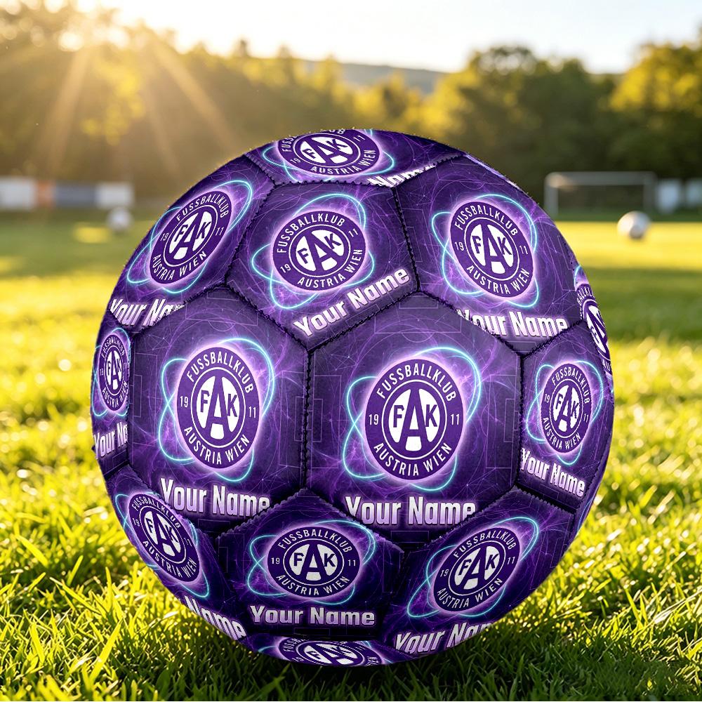 Personalized Size 5 Football Austria Wien FC Pattern Outdoor Game Sports Ball Gift