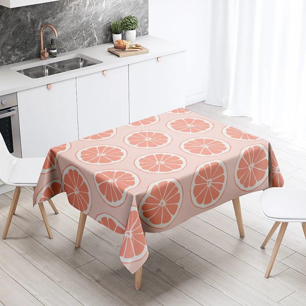 Checkered Tablecloth Black and White Plaid  Anti-Stain Waterproof Rectangular Kitchen Table Home Decoration