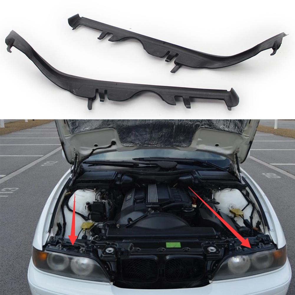 Car Headlight Lens Shell Covers Car Auto Headlight Lens Gaskets for BMW E39 5 Series 63126908405 63126908406