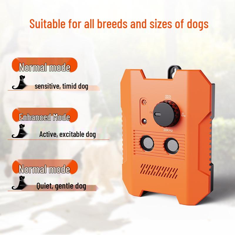 Tragbarer intelligenter Hundetrainer: Ultraschall-Antibellmittel