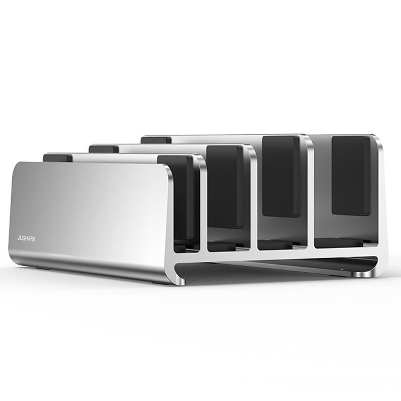 JIUSHARK SNB-21 Vertical Laptop Stand Holder 4-Slot Space-Saving Desk Organizer A