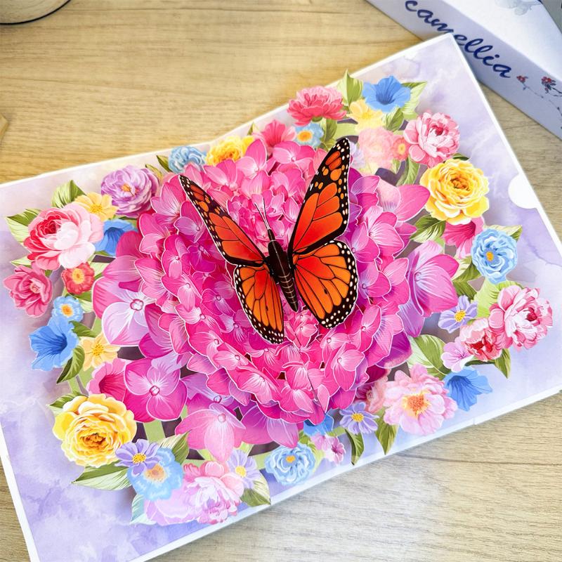1Pc 3D Butterfly Greeting Card For Christmas Mother'S Day & Valentine'S Day Anniversaries