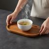 Japanese Solid Wood Serving Tray 1pc Dessert Plate Wooden Tableware for Gifting Holiday Occasions