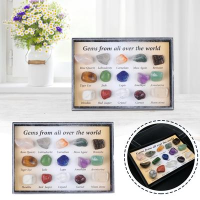 Adventní kalendář 2021 - 15dílná velikost Přírodní krystalový achát, kámen, horniny, minerály a fosilie Adventní kalendář