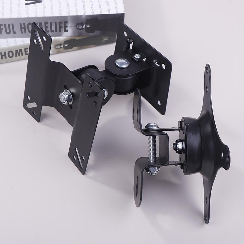 1Set 14-24/27Inch Tv Mounts Lcd Led Monitor Wall Mount Bracket Fixed Flat Panel Tv Frame Support 180 Degrees Tilt Angle W/Screw
