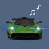 Simulation 1/32 Pagani Huayra R Super Sport Car Model with Sound and Light Children Boy Diecast Toy Vehicle Collection Miniature
