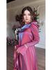 2024 Satin Elegance: Shiny Solid Color Saudi Dress Skirt with Large Hem