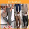 Pantaloni Harem Larghi da Donna a Vita Alta in Cotone con Design alla Moda e Comodo al Polpaccio