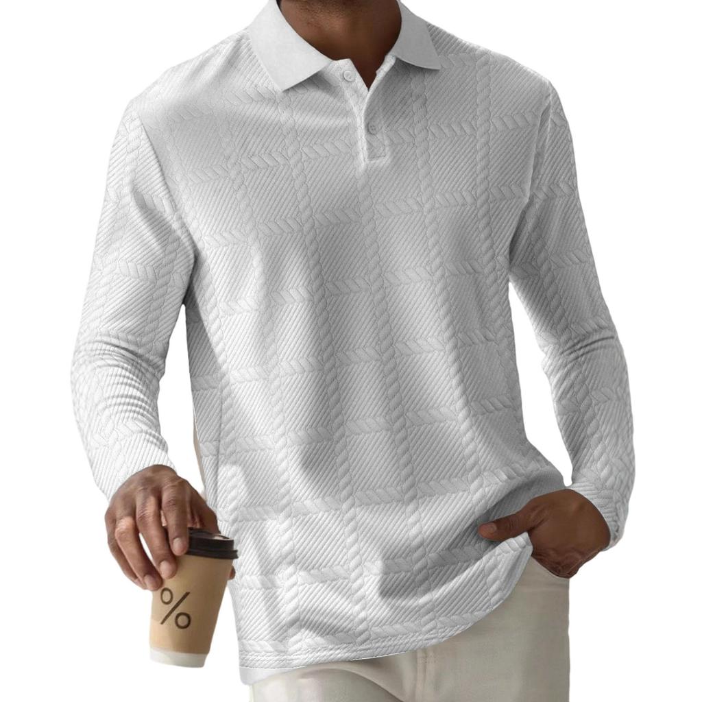 Men's Leisure Fashion Monochrome Shirt Upper Garment