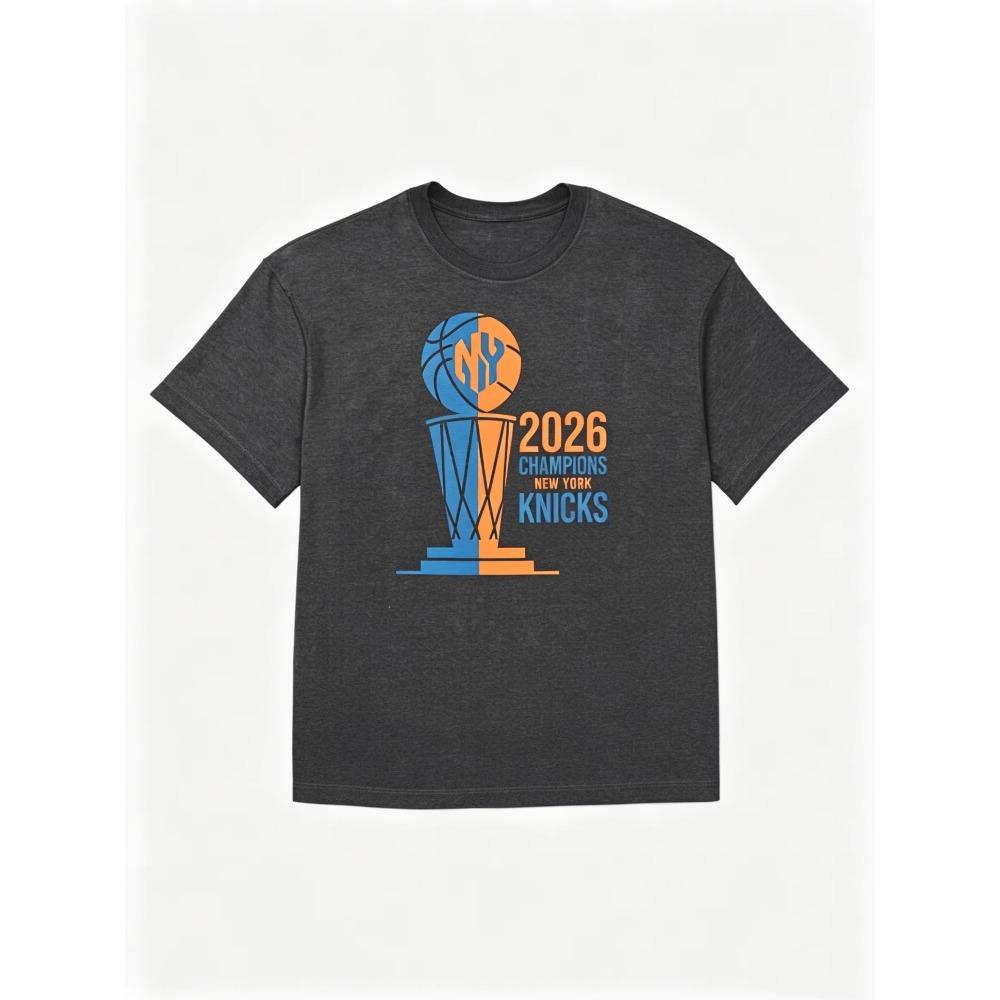 2026 NY Knicks Champions New York Knicks Finals Collection Fans T-Shirt Summer New Men Women Cotton Oversized Unisex Harajuku High Quality