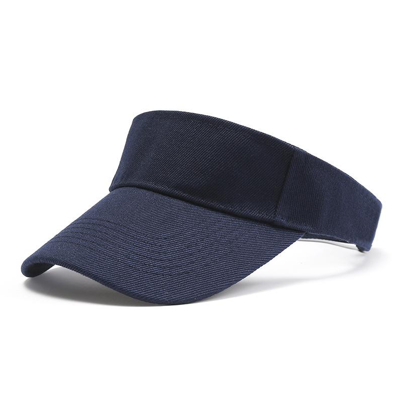 Outdoor-Sporthut, Sommer-Sonnenhut für Herren und Damen, Baumwolle, verstellbares Visier, UV-Schutz, Oberteil leer, solide Sportmütze, Tennis, Golf, Laufen